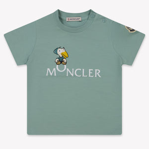Moncler Baby Unisex T-Shirt In Mint