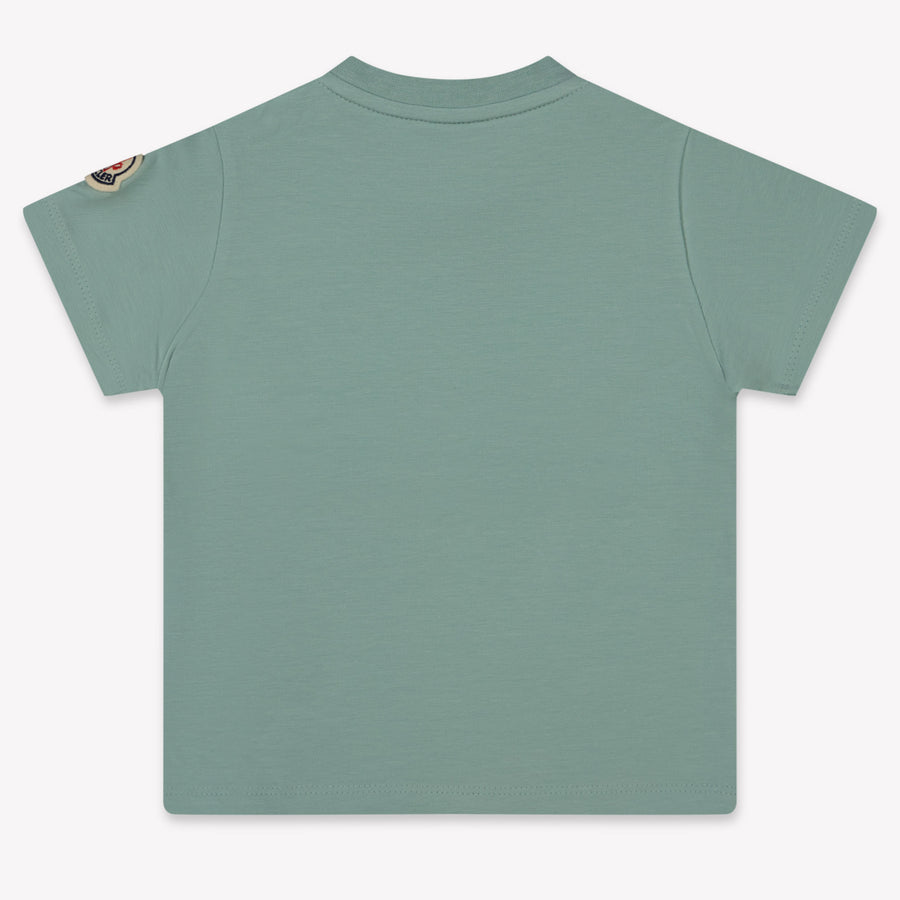 Moncler Baby Unisex T-Shirt In Mint