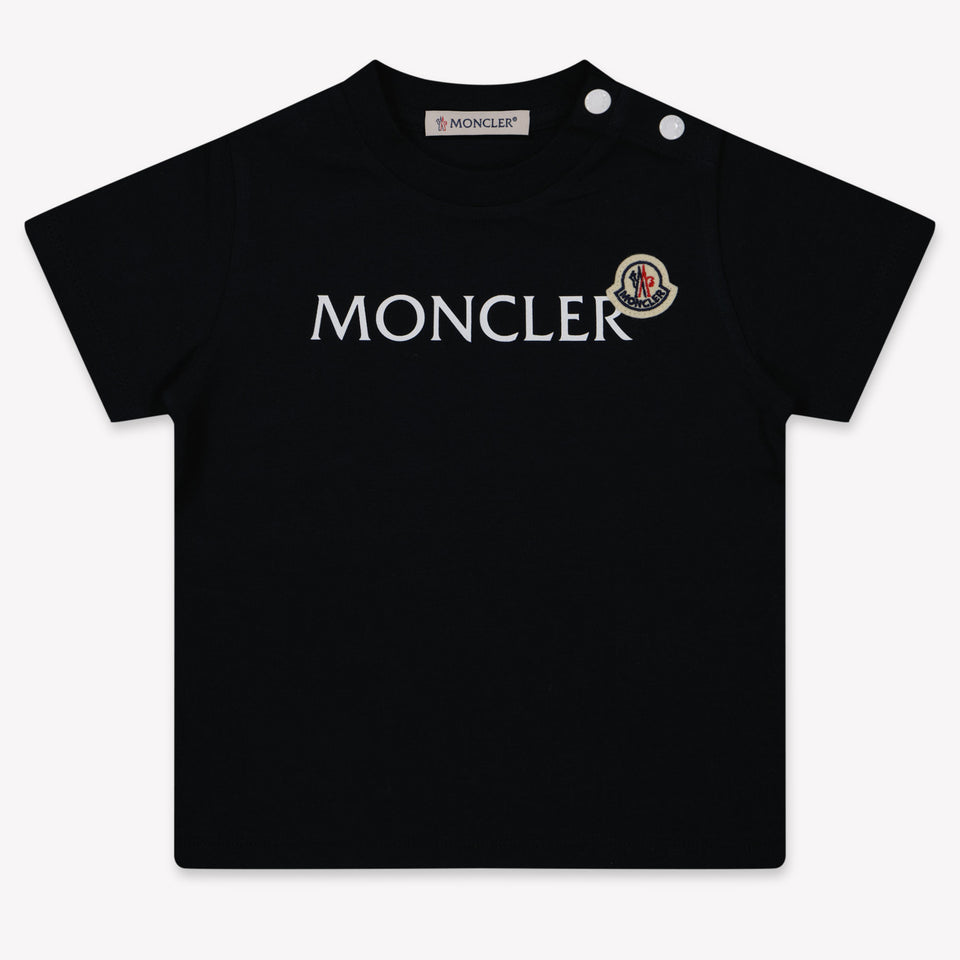 Moncler Baby Jongens T-Shirt In Navy
