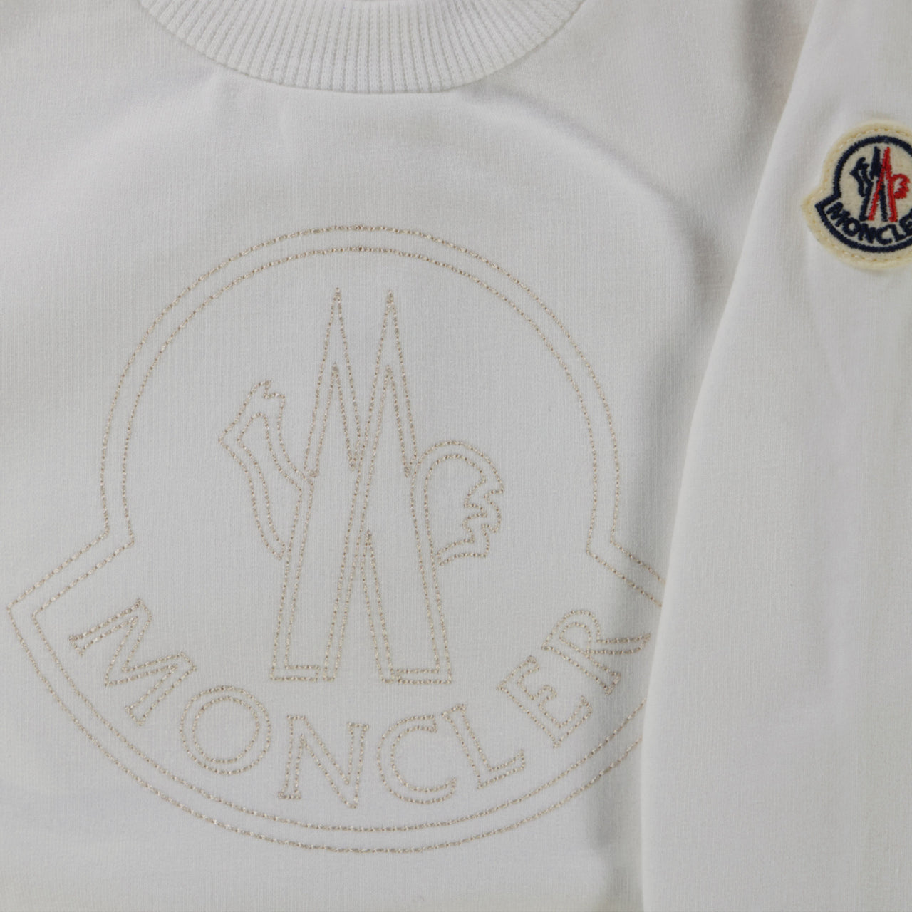 Moncler Baby Jongens Trui In Off White
