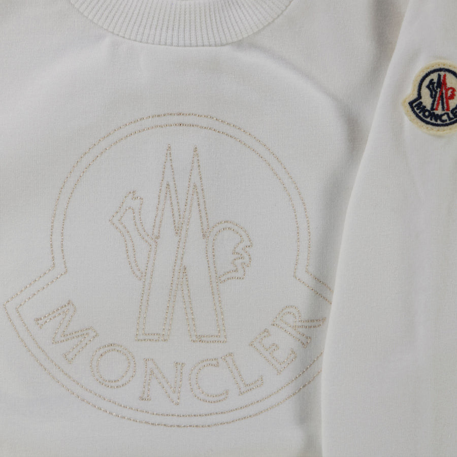 Moncler Baby Jongens Trui In Off White