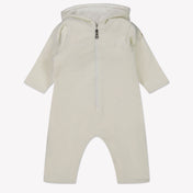Moncler Baby Unisex Playsuit  Offwhite