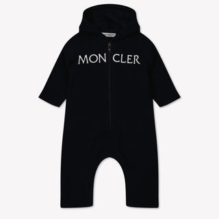 Moncler Baby Unisex Playsuit  Navy
