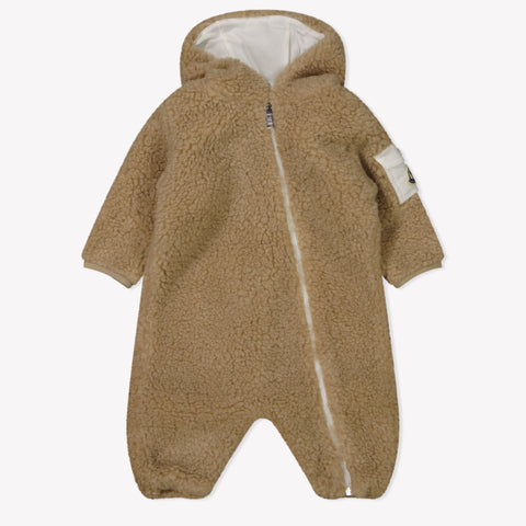 Moncler Baby Unisex Playsuit  Beige