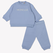 Moncler Baby Jongens Joggingpak In Licht Blauw