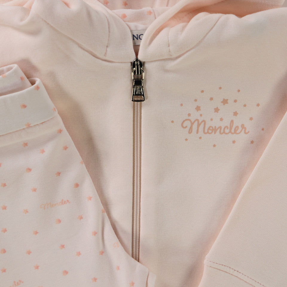Moncler Baby Girls Tracksuit  Light Pink