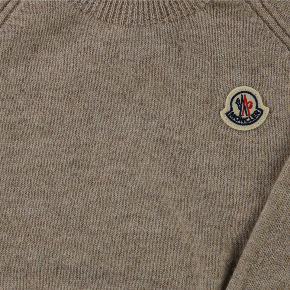 Moncler Baby Jongens Trui In Beige