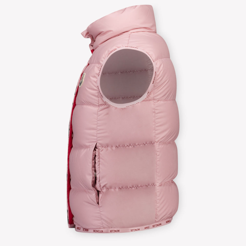 Moncler Badia Kids Girls Body Warmer  Light Pink