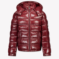 Moncler Maya Kinder Jongens Winterjas In Bordeaux