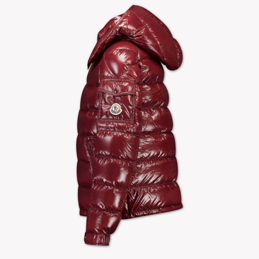 Moncler Maya Kinder Jongens Winterjas In Bordeaux