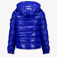 Moncler Maya Kinder Jongens Winterjas In Cobalt Blauw