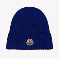 Moncler Kinder Unisex Muts In Cobalt Blauw