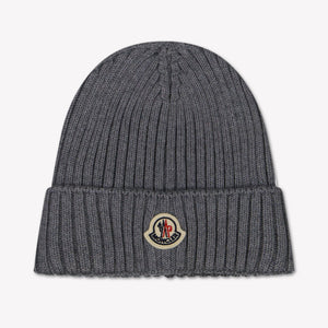 Moncler Kids Unisex Hat  Gray