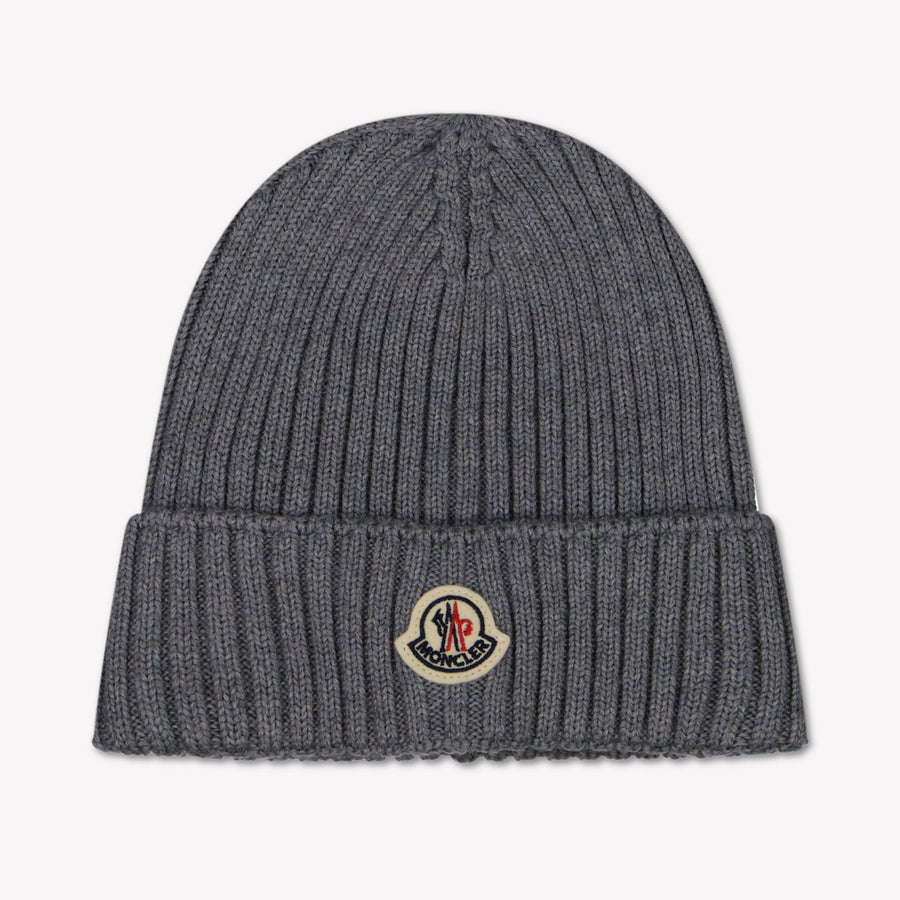 Moncler Kids Unisex Hat  Gray