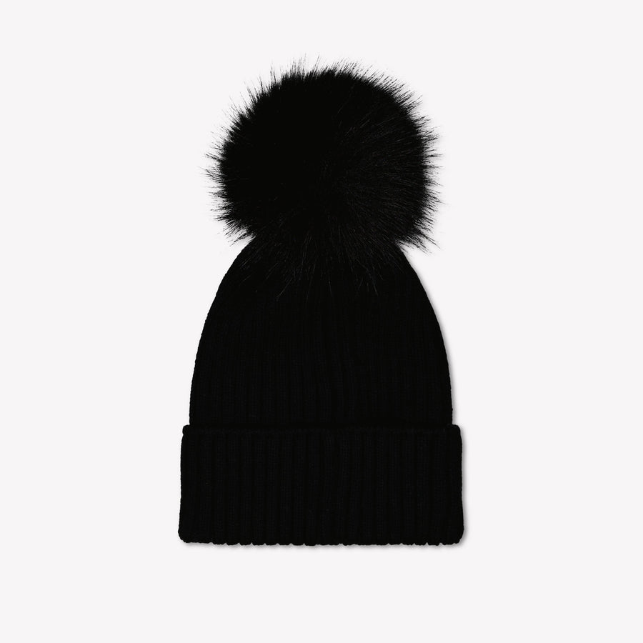 Moncler Kinder Meisjes Muts In Zwart