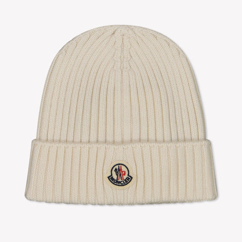 Moncler Kids Unisex Hat  Offwhite