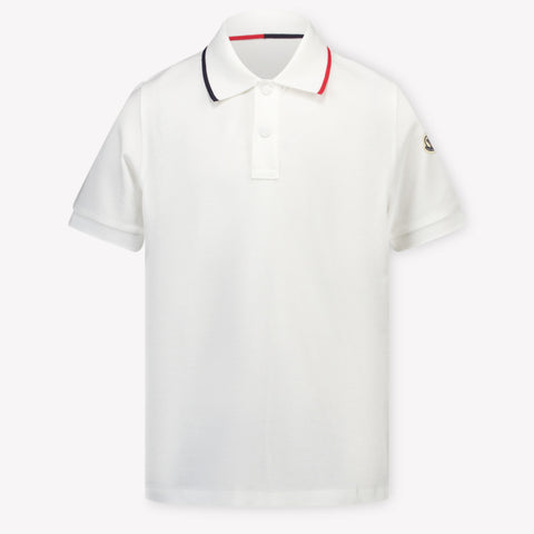 Moncler Kinder Jongens Polo In Wit