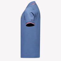 Moncler Kinder Jongens Polo In Licht Blauw