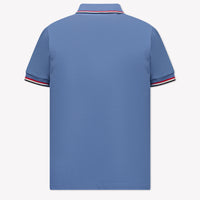 Moncler Kinder Jongens Polo In Licht Blauw