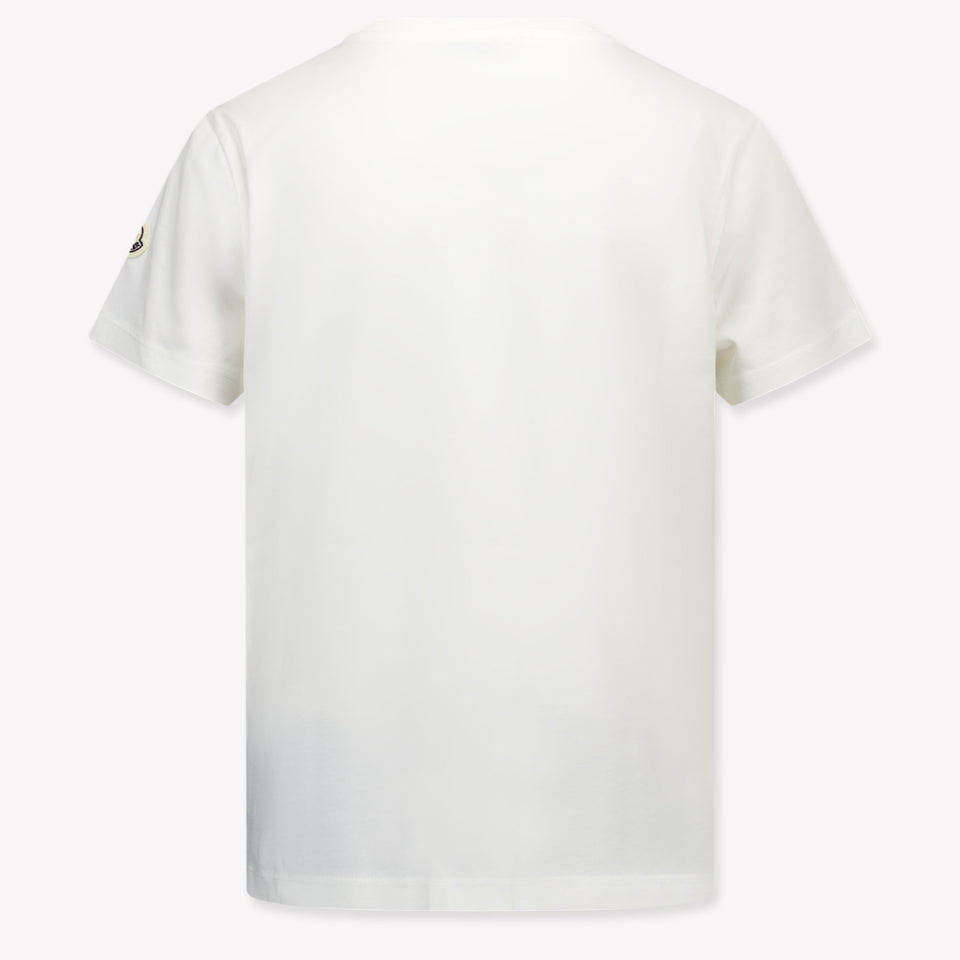 Moncler Kinder Jongens T-Shirt In Wit