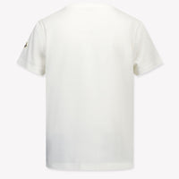 Moncler Kinder Jongens T-Shirt In Wit