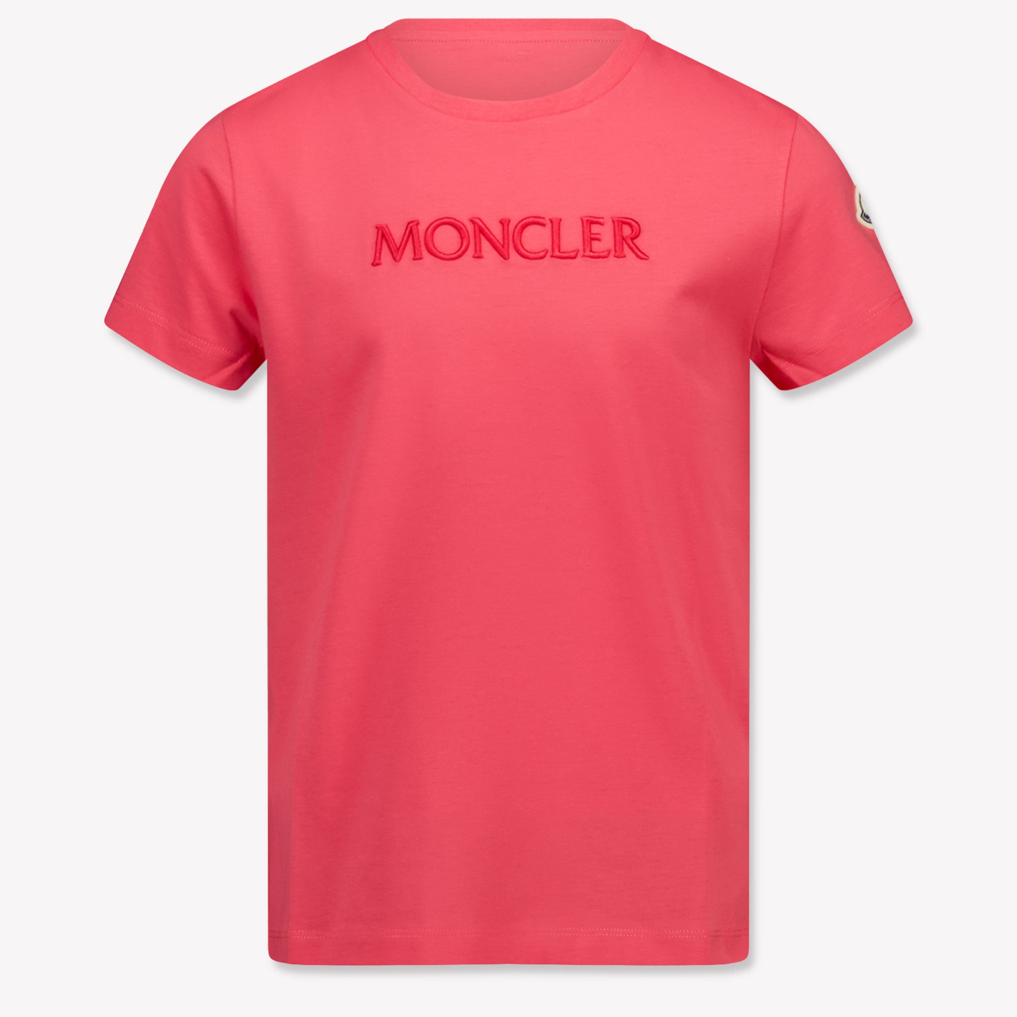 Moncler Kinder Meisjes T-Shirt In Roze