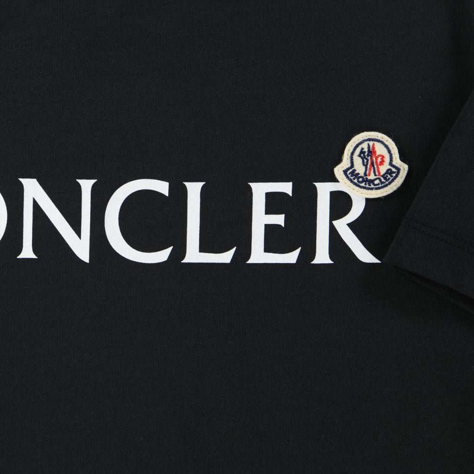 Moncler Kids Boys  T-Shirt Black