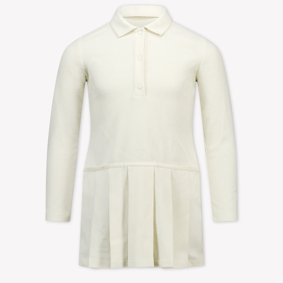 Moncler Kids Girls Dress Offwhite
