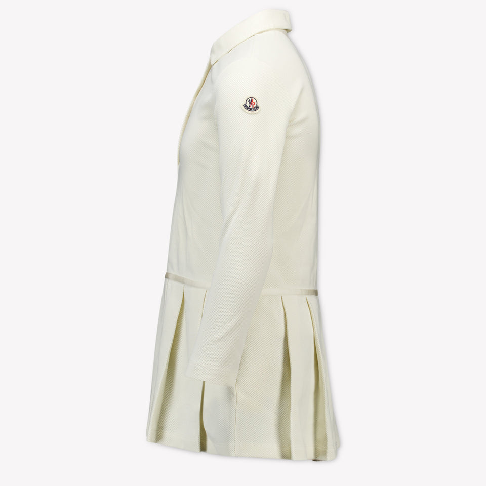 Moncler Kids Girls Dress Offwhite