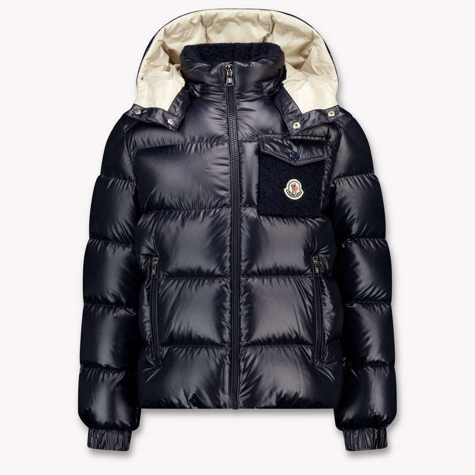 Moncler Yule Kinder Jongens Winterjas In Navy