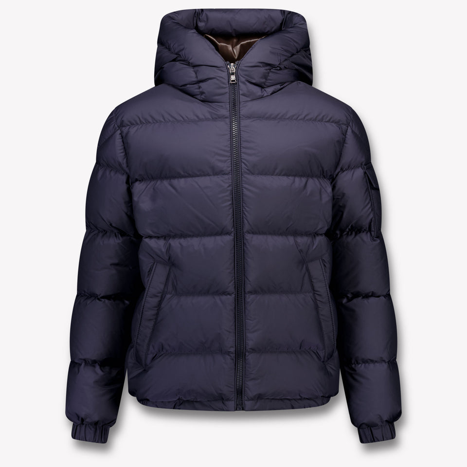 Moncler Eranu Kinder Jongens Winterjas In Navy