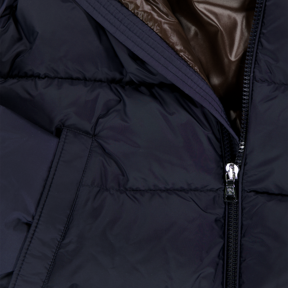 Moncler Eranu Kinder Jongens Winterjas In Navy