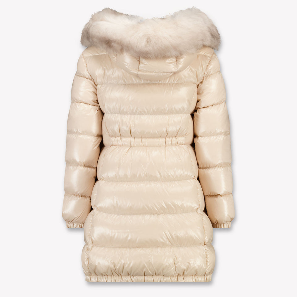 Moncler Aruna Kinder Meisjes Winterjas In Ecru
