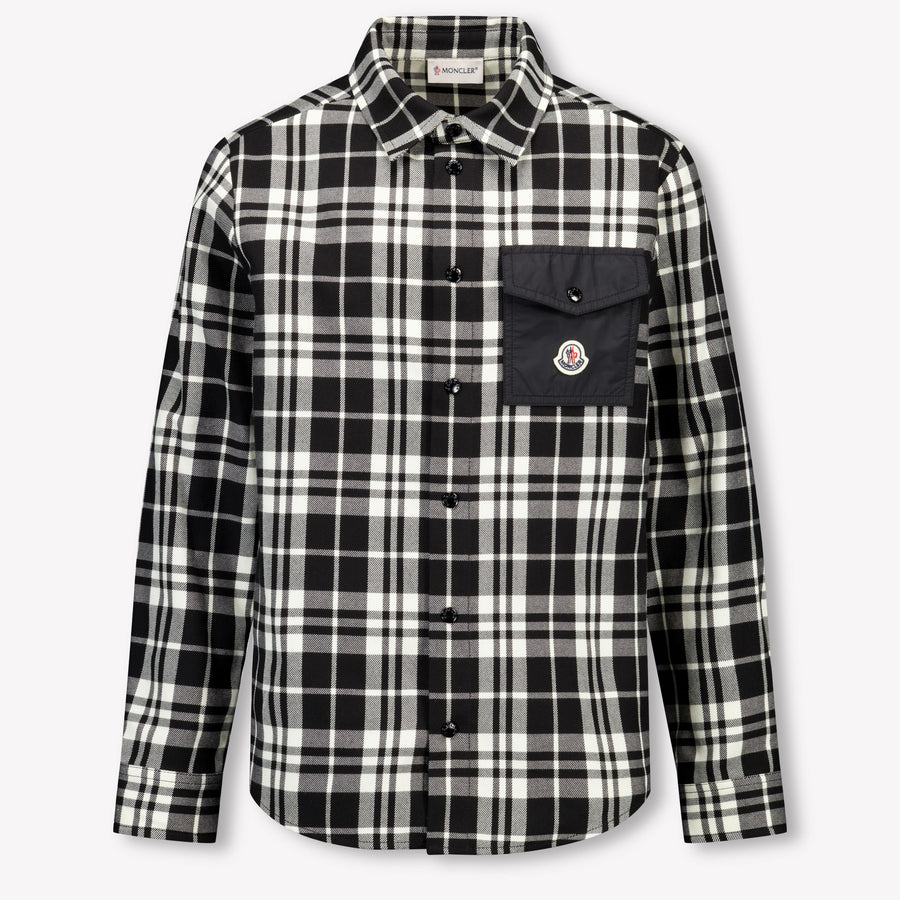 Moncler Kinder Jongens Blouse In Zwart