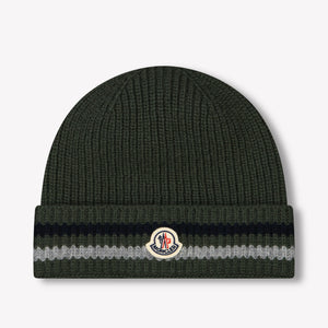 Moncler Kinder Jongens Muts In Donker Groen