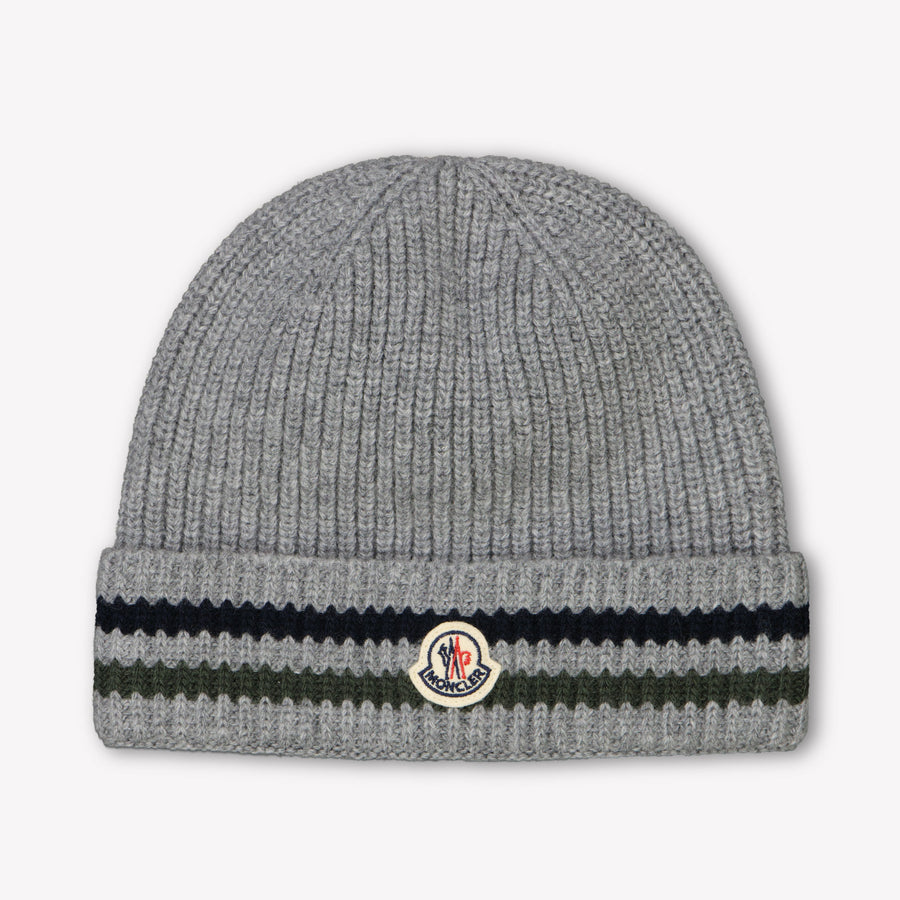 Moncler Kids Boys Hat Gray