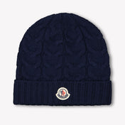 Moncler Kids Unisex Hat  Navy