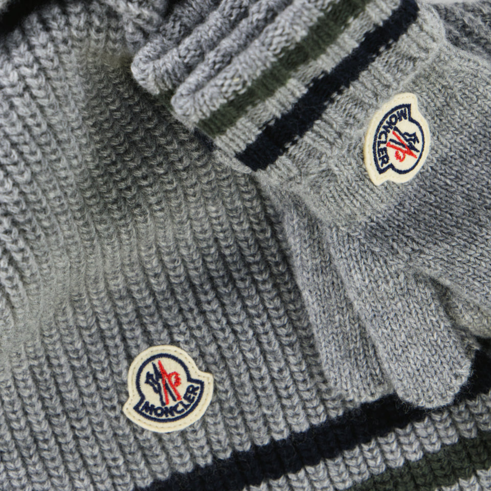 Moncler Kinder Jongens Sjaals In Grijs