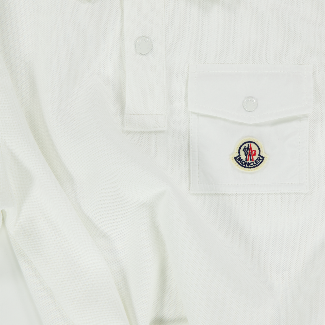 Moncler Kinder Jongens Polo In Wit