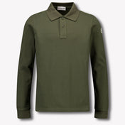 Moncler Kids Boys Polo  Dark Green