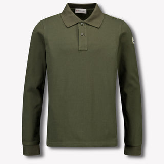 Moncler Kids Boys Polo  Dark Green