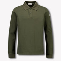 Moncler Kinder Jongens Polo In Donker Groen