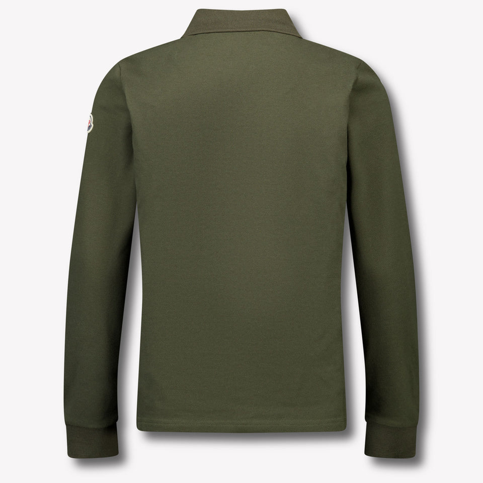 Moncler Kids Boys Polo  Dark Green