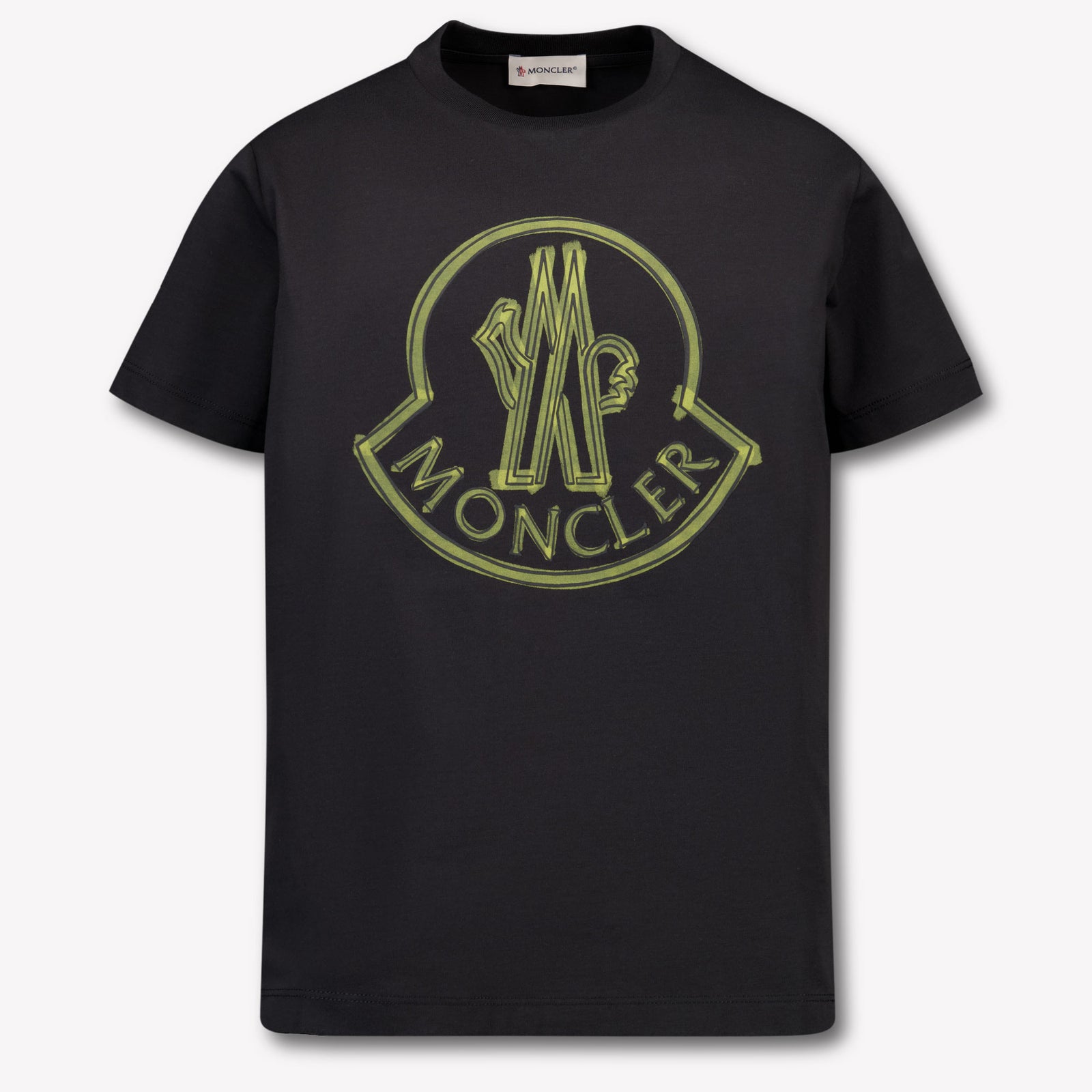 Moncler Kinder Jongens T-Shirt In Zwart