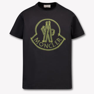 Moncler Kinder Jongens T-Shirt In Zwart