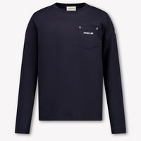 Moncler Kids Boys  T-Shirt Navy