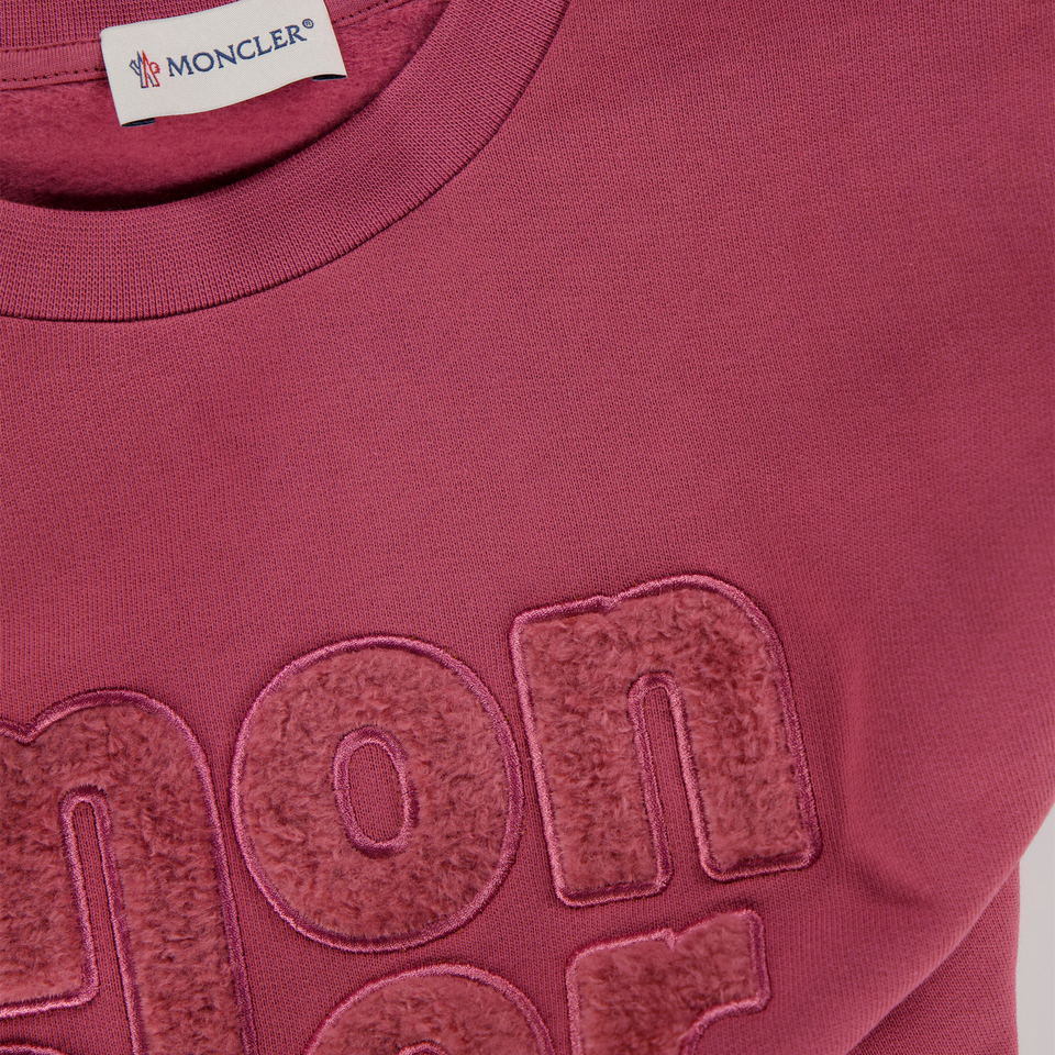 Moncler Kids Girls Sweater Pink