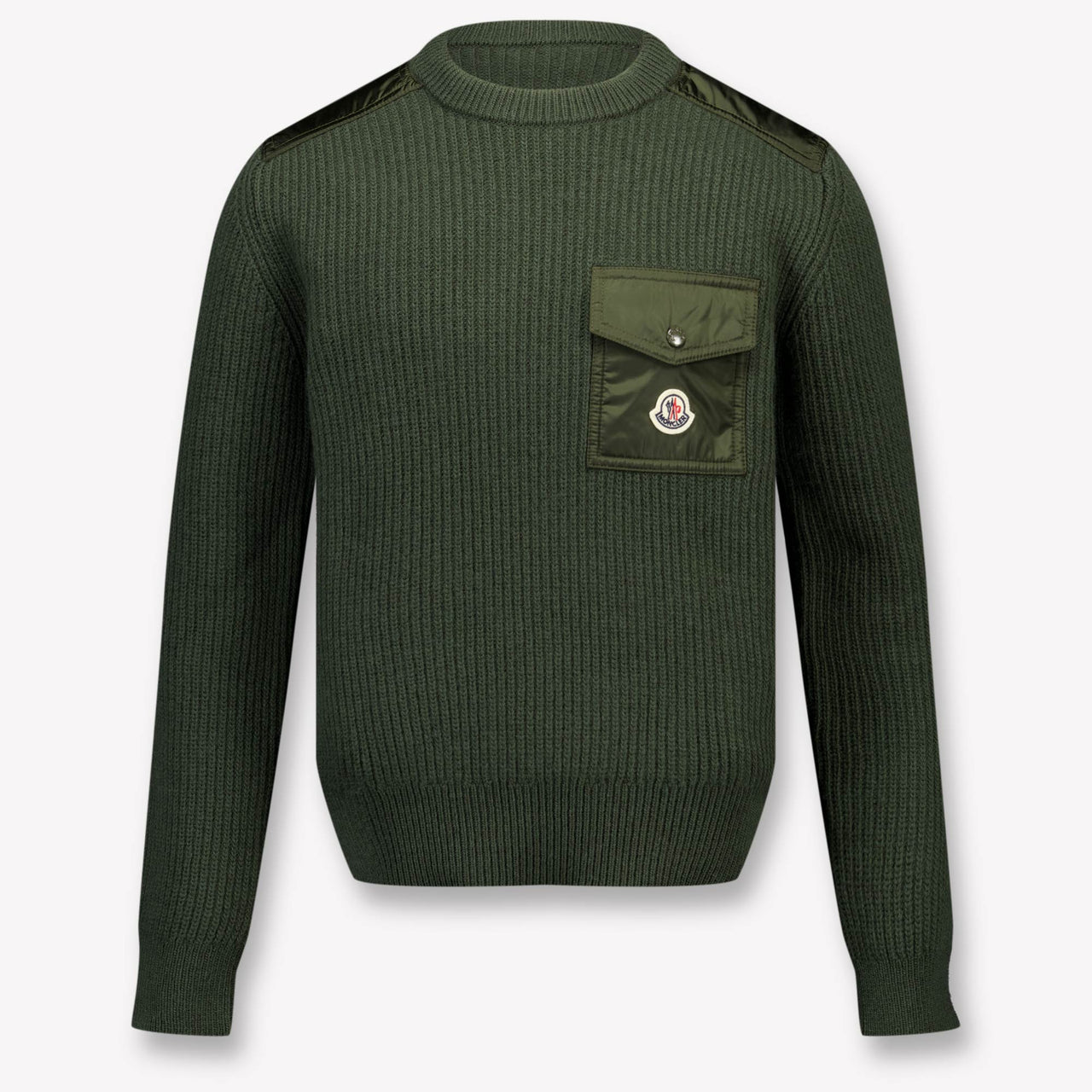 Moncler Kinder Jongens Trui In Donker Groen