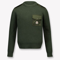 Moncler Kinder Jongens Trui In Donker Groen