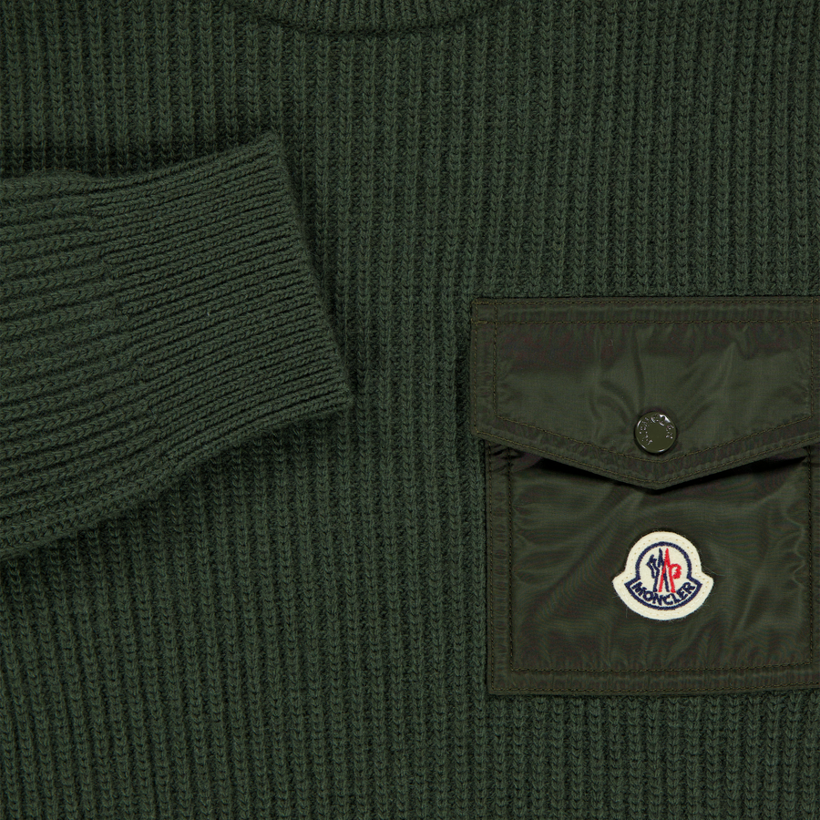 Moncler Kinder Jongens Trui In Donker Groen
